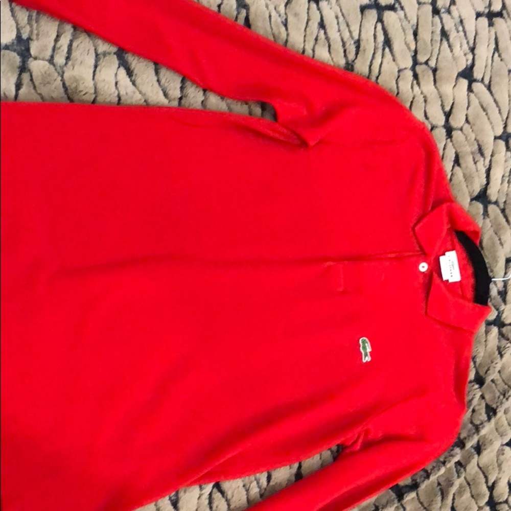 Long polo sleeve Lacoste (red)